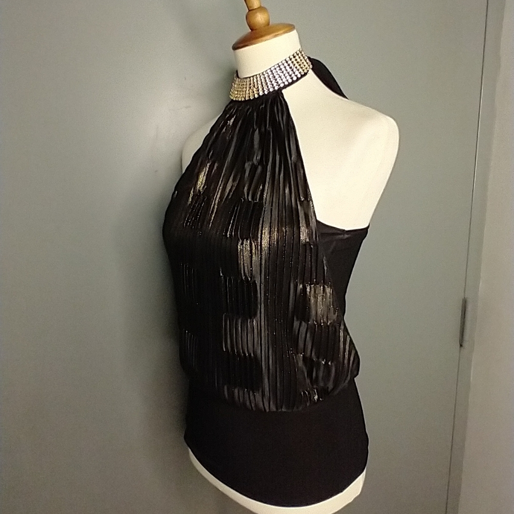 PLEATED HALTER - Picture 5 of 9